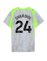 Ženske Nogometnih dresov Manchester City Josko Gvardiol #24 Tretji 2025-26 Kratki rokavi Ženske Nogometnih dresov Manchester City Josko Gvardiol #24 Tretji 2025-26 Kratki rokavi